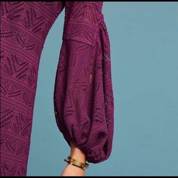 Maeve by Anthropologie eyelet dress purple xs - Picture 2 of 12